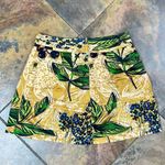Anthropologie Edme & Esyllte Floral Botanical Print Mini Lined Zipper Back Skirt Photo 1