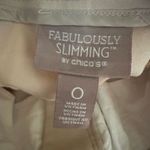 Chico's Chico’s Fabulously slimming 0/4 crop cream flat front pants Photo 1