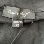 Charlie Paige  Black long sleeve zip up Women’s Jacket size S/M Photo 3