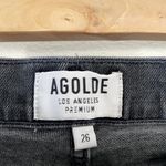 AGOLDE Jeans Womens 26 Washed Black High Rise Stretch Stretchy Button Fly Photo 2