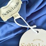 Selfie Leslie navy strapless satin maxi dress Photo 5