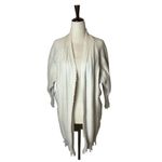 Elliatt Beige Vivid Powder Knit Open Front Long Line Knit Cardigan Sweater S Photo 2