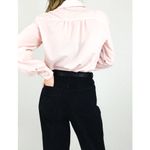 Vintage Sheer Pleated Blouse in Light Pink | Size L Size L Photo 8