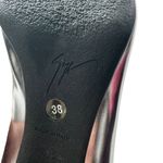 Giuseppe Zanotti  Pointed Kitten Heel Metallic Iridescent silver size 38 US 8 Photo 7