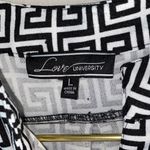 Elegant Black and White Geometric Jumpsuit Size L Photo 3