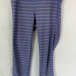 Athleta women's capri leggings gray lavender striped athleisure size small sport Photo 0