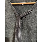 Rails  Amela Charcoal Wool Cashmere Lace-Up Sweater Size S Photo 1