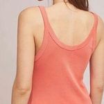 Lacausa Anthropologie  Coral Orange Kaya Sleeveless Tank Top Women's Size XS Photo 1
