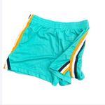 Urban Outfitters  blue Athletic Shorts Medium aqua stripes women's basketball Photo 2