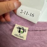 Free People  Sweater Womens X Small Pink Purple Come Again Tee Oversized Knit Photo 6