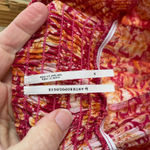 Anthropologie Women's Harem Strapless Jumpsuit Orange Printed Size S Photo 9