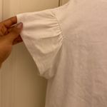 White Boxy T Shirt with Frills Size 2 Photo 1