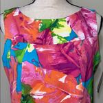 kim rogers  14 tropical bright floral sleeveless Photo 3