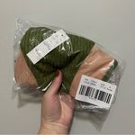 J.Crew  Wide-Rib Curved-Waist Cheeky String Bikini Bottom With Rings in Green M Photo 9