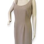 Elegant Beige Women's Dress & Jacket Tan Size 8 Photo 3