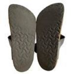 Birkenstock  Gizeh Unisex Leather Sandal Icy Metallic Azure Blue EU 38 US W 7/7.5 Photo 15