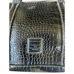 Liz Claiborne Authentic Vintage  Purse Hand Bag black embossed  faux     leather Photo 5