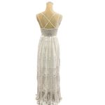 Wishlist Apparel Lace Embroidery Sheer Maxi Dress White Size Small Photo 8