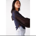 Free People  Light Magic Henley in Navy Photo 3