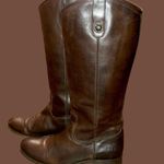 Frye Women’s Knee High Brown Leather Boots Made In Mexico Size 9 Photo 1