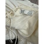 ZARA Small White Eyelet Mini Dress Romper Pockets Photo 6