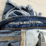 American Eagle  Vintage High Rise Festival Shorts Distressed Size 00 EUC Photo 4