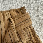 H&M New! High Waist Paper-bag Pinstriped Woven Skirt Size 4 Photo 8