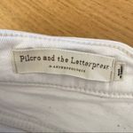 Pilcro and the Letterpress Anthropologie - Pilcro High Rise Slim Jeans White Photo 4