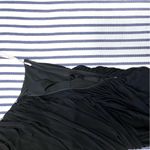 Halston Heritage Black One Shoulder Draped Asymmetrical Dress Small Photo 10