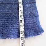 Rebecca Taylor Knit Wool Mohair Cashmere Cowl Neck Fringe Hem Blue Sweater Sz S Photo 7