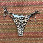 CHEETAH ANIMAL PRINT STRING SIDE TIE CHEEKY BIKINI BOTTOMS Brown Size L Photo 0