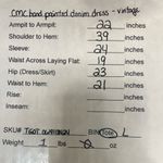 CMC by Color me cotton‎ vintage hand painted denim dress Size undefined Photo 8