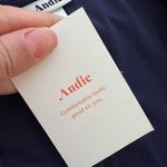 ANDIE NWT Low Rise Medium Coverage Bikini Bottoms Navy Sz M Photo 3