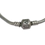 Pandora  Barrel Clasp Bracelet Charm Bead Sterling Silver 7” Photo 2
