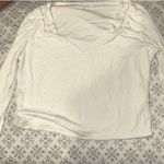 Wasabi + Mint White Longsleeve Crop top Photo 0