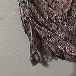 ZARA Metallic Multicolored Luxury Sequin High Waisted Skirt Scalloped Hem Sz S Photo 9