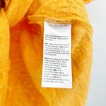 Chico's Womens Beachy Minimalist Summer 100% Linen Fringe Top Size L Gold Yellow Photo 4