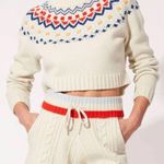 Solid & Striped The Carly Pullover Fairisle Sweater In Eggshell Multi sz XS Photo 1