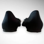 Badgley Mischka Women's Quinn Black Satin Embellished Flats 7.5 | EUC Photo 4