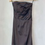 Jessica McClintock Strapless Long Formal Dress Ball Gown Brown Size 4 Photo 2