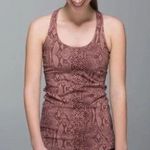 Lululemon Cool Racerback Tank Desert Snake Barkberry Mauve Snakeskin Racerback Photo 0