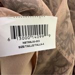 BCBGMAXAZRIA  Beige Black Aurora Embroidered Tulle Sleeveless Trumpet Gown 4 Photo 8