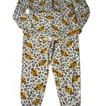 Disney Lion King Pajamas Womens Simba Top Pants Set Warm Soft Fleece Size M 8-10 Photo 0