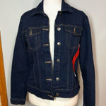 Calvin Klein Jeans dark blue denim cropped jean jacket size M NEW Photo 0