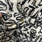 New York & Company Black & White Graffiti Self Tie
Dress Pants (Size 4) Black Photo 7