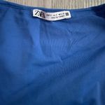 ZARA Royal Blue Square-neck Tank Bodysuit Size Small Photo 2