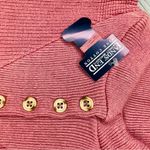 Lands' End Vintage  NWT women’s quarter button long sleeve sweater shirt Med retro Photo 2