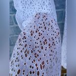 MICHELLE FARMER COLLABORATE LACE WIDE LEG PANTS SIZE 6 White Photo 2