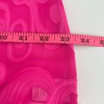 Lilly Pulitzer  Linley Coverup Plumeria Hot Pink Poly Crepe Swirl Clip Dress Photo 7