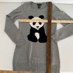 Sweater Project Sweater Project Panda Knit Sweater Dress Women's Large Gray Metallic Sparkle Photo 5